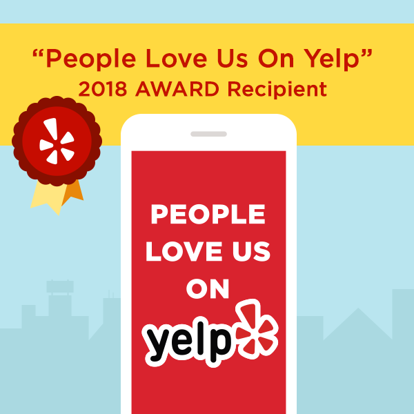 People Love Us on Yelp - 2018 Award Recipient