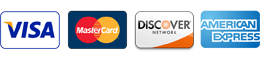 We Accept These Credit Cards