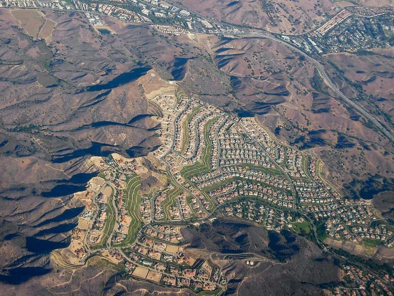 Scenic view of Calabasas, California.