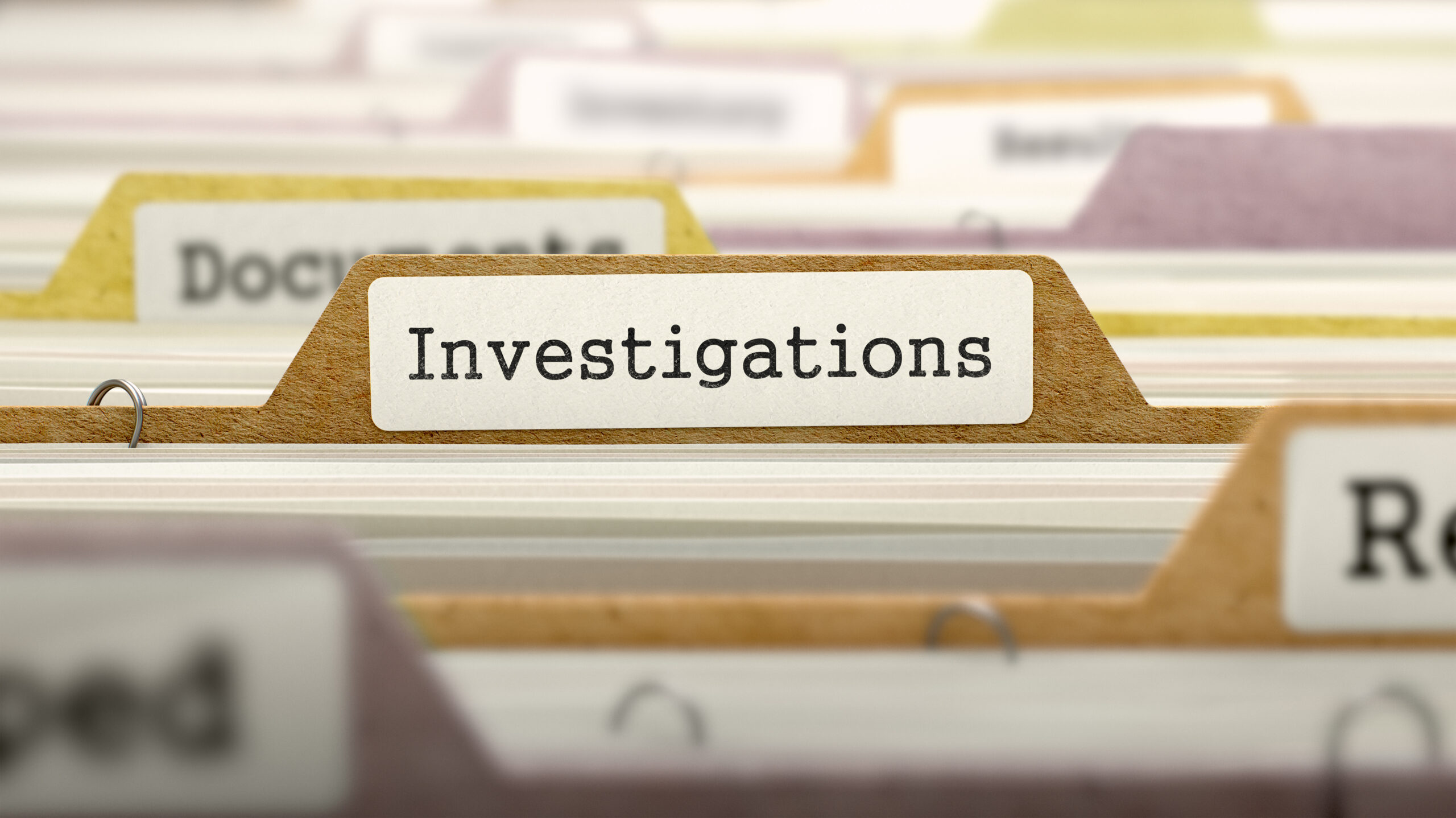 Investigations Concept on Folder Register.
